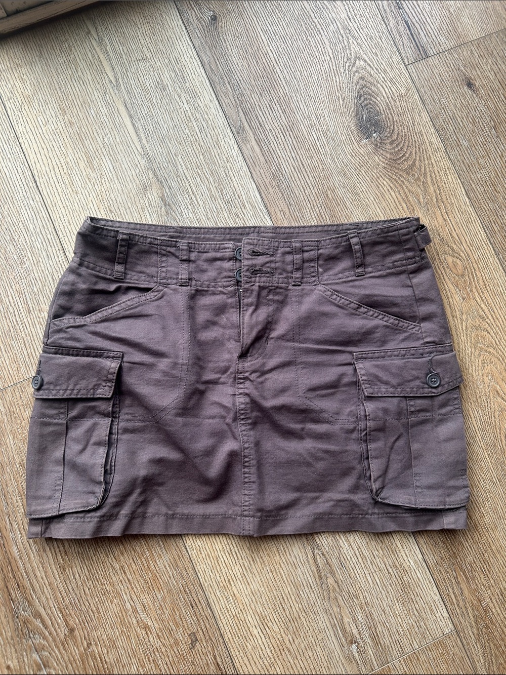 Brandy Melville Dark Gray Cargo Mini Skirt